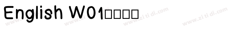 English W01字体转换
